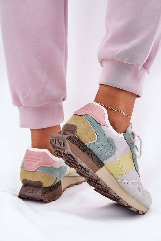 dalla pelle scamosciata Scarpe modello sneakers Femminile Big Star RR274244 HI-POLY SYSTEM grigio-colore giallo dalla pelle scamosciata Scarpe modello sneakers Femminile Big Star RR274244 HI-POLY SYSTEM grigio-colore giallo