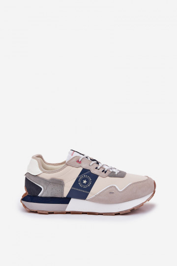 Scarpe sportive in camoscio da uomo con piattaforma Big Star RR174471 Hi-Poly System color grigio 2
