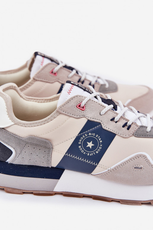 dalla pelle scamosciata Scarpe modello sneakers Deveschio con una piattaforma Big Star RR174471 Hi-Poly System colore grigio dalla pelle scamosciata Scarpe modello sneakers Deveschio con una piattaforma Big Star RR174471 Hi-Poly System colore grigio