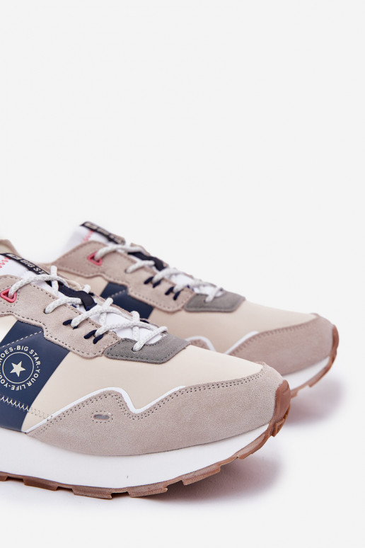 dalla pelle scamosciata Scarpe modello sneakers Deveschio con una piattaforma Big Star RR174471 Hi-Poly System colore grigio dalla pelle scamosciata Scarpe modello sneakers Deveschio con una piattaforma Big Star RR174471 Hi-Poly System colore grigio