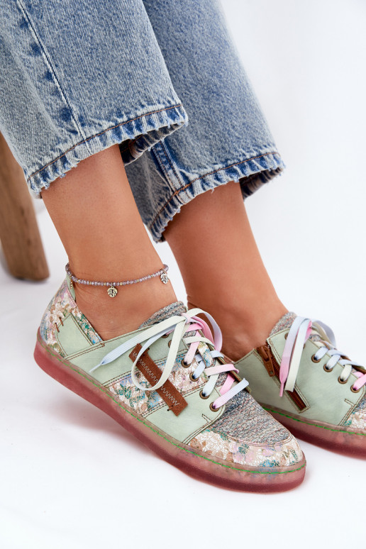 Pelle scarpe Femminile Deveciejka 06791-09 verde chiaro Pelle scarpe Femminile Deveciejka 06791-09 verde chiaro