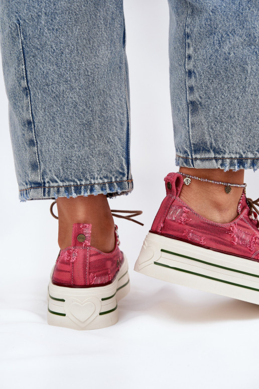 Scarpe per il tempo libero con una piattaforma GOE RR2N4104 colore rosso Scarpe per il tempo libero con una piattaforma GOE RR2N4104 colore rosso