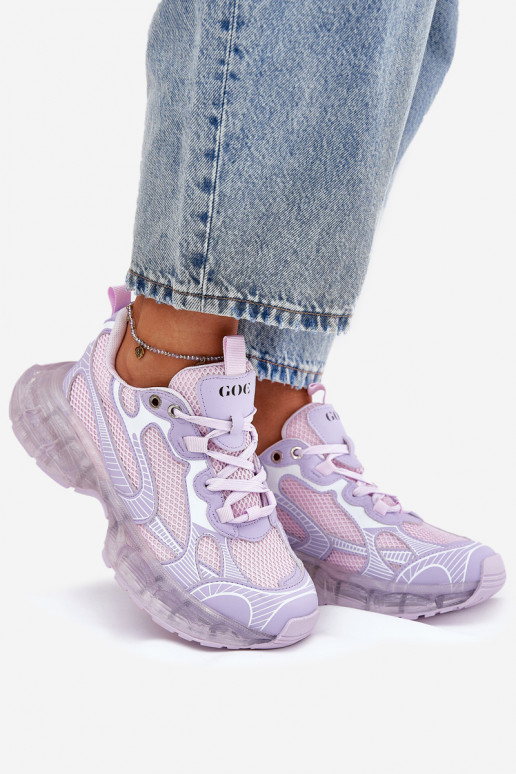 Pelle Scarpe modello sneakers Femminile GOE RR2N4081 Colore viola Pelle Scarpe modello sneakers Femminile GOE RR2N4081 Colore viola