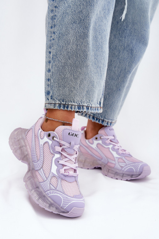 Pelle Scarpe modello sneakers Femminile GOE RR2N4081 Colore viola Pelle Scarpe modello sneakers Femminile GOE RR2N4081 Colore viola