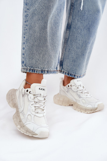 Pelle Scarpe modello sneakers Femminile GOE RR2N4083 beige