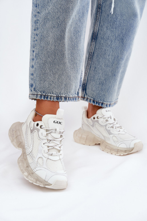 Pelle Scarpe modello sneakers Femminile GOE RR2N4083 beige Pelle Scarpe modello sneakers Femminile GOE RR2N4083 beige