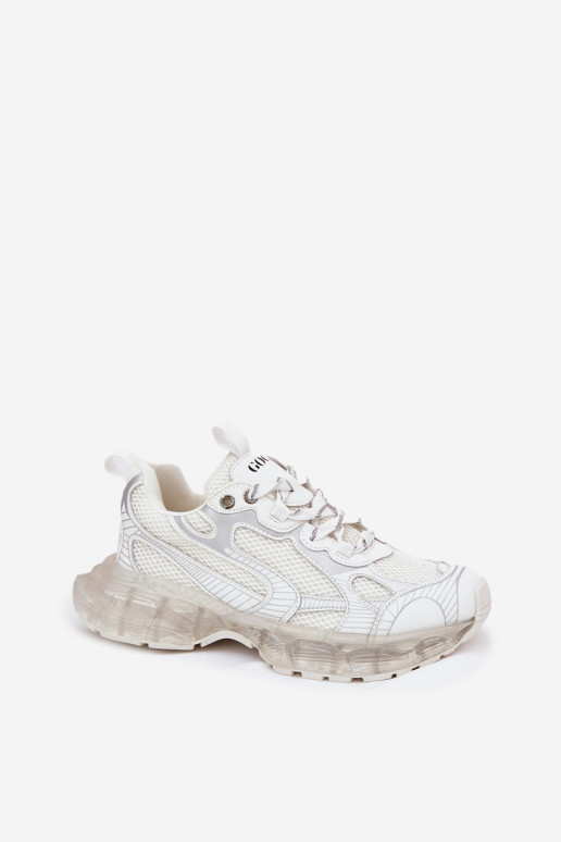 Pelle Scarpe modello sneakers Femminile GOE RR2N4083 beige Pelle Scarpe modello sneakers Femminile GOE RR2N4083 beige