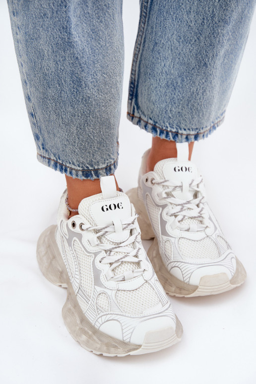 Pelle Scarpe modello sneakers Femminile GOE RR2N4083 beige Pelle Scarpe modello sneakers Femminile GOE RR2N4083 beige