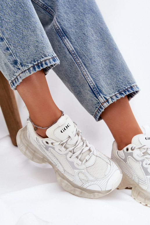 Pelle Scarpe modello sneakers Femminile GOE RR2N4083 beige Pelle Scarpe modello sneakers Femminile GOE RR2N4083 beige