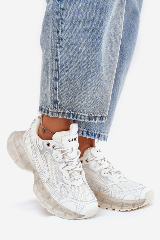 Pelle Scarpe modello sneakers Femminile GOE RR2N4083 beige Pelle Scarpe modello sneakers Femminile GOE RR2N4083 beige