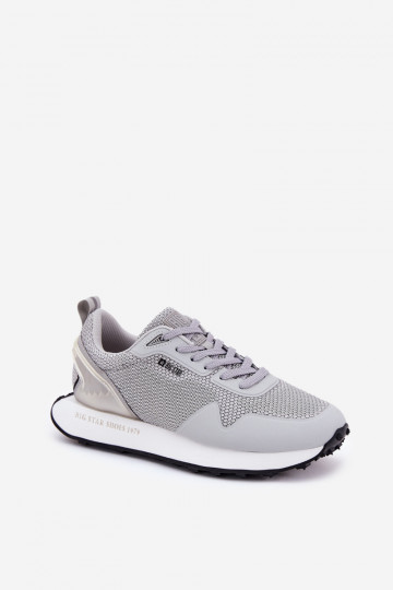 Scarpe modello sneakers Deveschio con una piattaforma Big Star RR174358 Hi-Poly System colore grigio