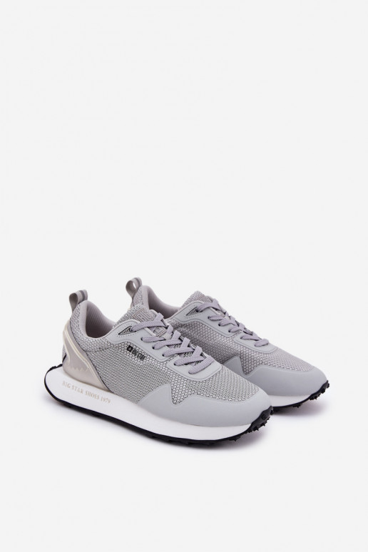 Scarpe modello sneakers Deveschio con una piattaforma Big Star RR174358 Hi-Poly System colore grigio Scarpe modello sneakers Deveschio con una piattaforma Big Star RR174358 Hi-Poly System colore grigio