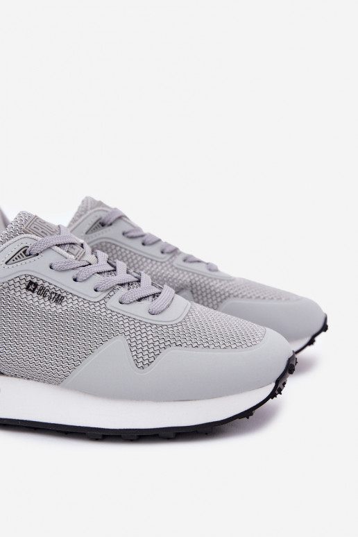 Scarpe modello sneakers Deveschio con una piattaforma Big Star RR174358 Hi-Poly System colore grigio Scarpe modello sneakers Deveschio con una piattaforma Big Star RR174358 Hi-Poly System colore grigio