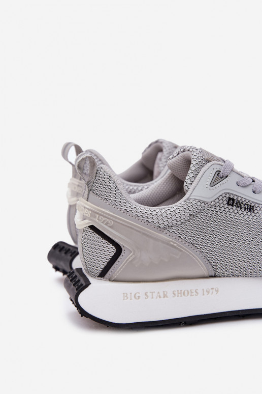 Scarpe modello sneakers Deveschio con una piattaforma Big Star RR174358 Hi-Poly System colore grigio Scarpe modello sneakers Deveschio con una piattaforma Big Star RR174358 Hi-Poly System colore grigio