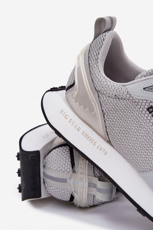 Scarpe modello sneakers Deveschio con una piattaforma Big Star RR174358 Hi-Poly System colore grigio Scarpe modello sneakers Deveschio con una piattaforma Big Star RR174358 Hi-Poly System colore grigio