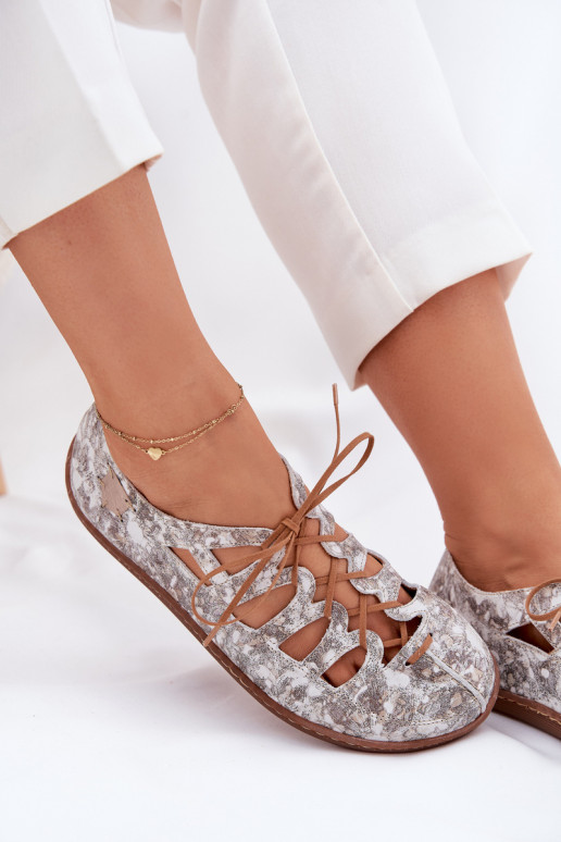 Ballerine Con ritagli Deveciejka 06835-25/00-1 colore dorato Ballerine Con ritagli Deveciejka 06835-25/00-1 colore dorato