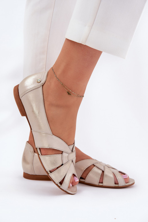 BallerineOdkrytymi Palcami Deveciejka 06908-25/001-1 colore dorato Przecierany BallerineOdkrytymi Palcami Deveciejka 06908-25/001-1 colore dorato Przecierany