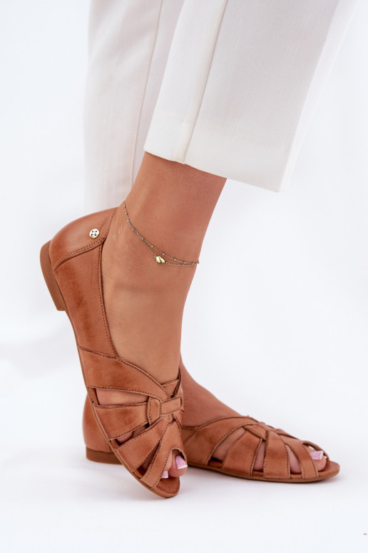 BallerineOdkrytymi Palcami Deveciejka 06908-29/001-1 colore marrone BallerineOdkrytymi Palcami Deveciejka 06908-29/001-1 colore marrone