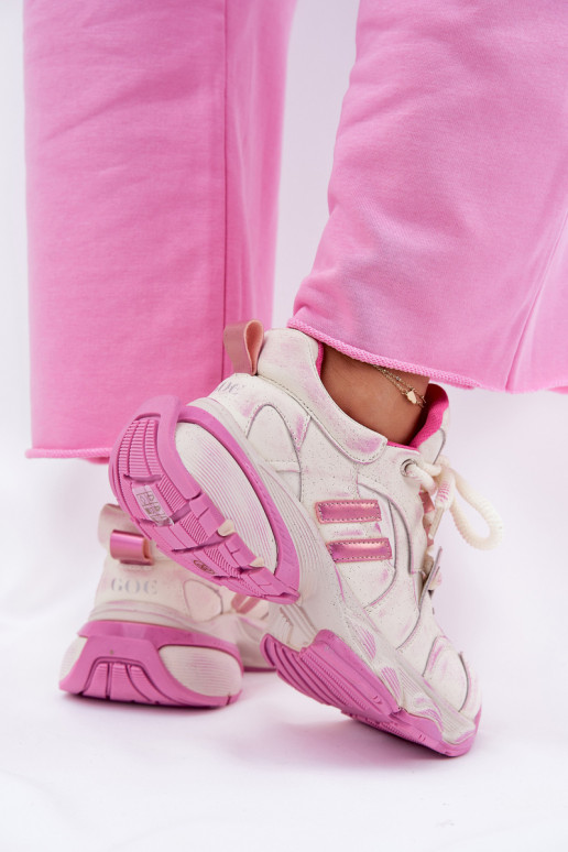 Pelle Scarpe modello sneakers Femminile GOE RR2N4038 colore rosa Pelle Scarpe modello sneakers Femminile GOE RR2N4038 colore rosa