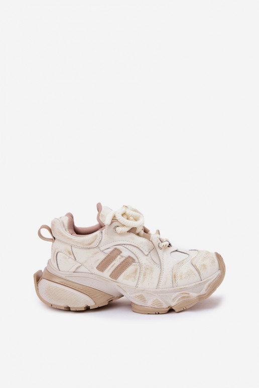 Pelle Scarpe modello sneakers Femminile GOE RR2N4037 beige Pelle Scarpe modello sneakers Femminile GOE RR2N4037 beige