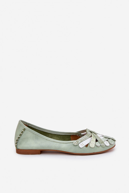 Femminile Ballerine Deveciejka 01358-50 colore menta Femminile Ballerine Deveciejka 01358-50 colore menta