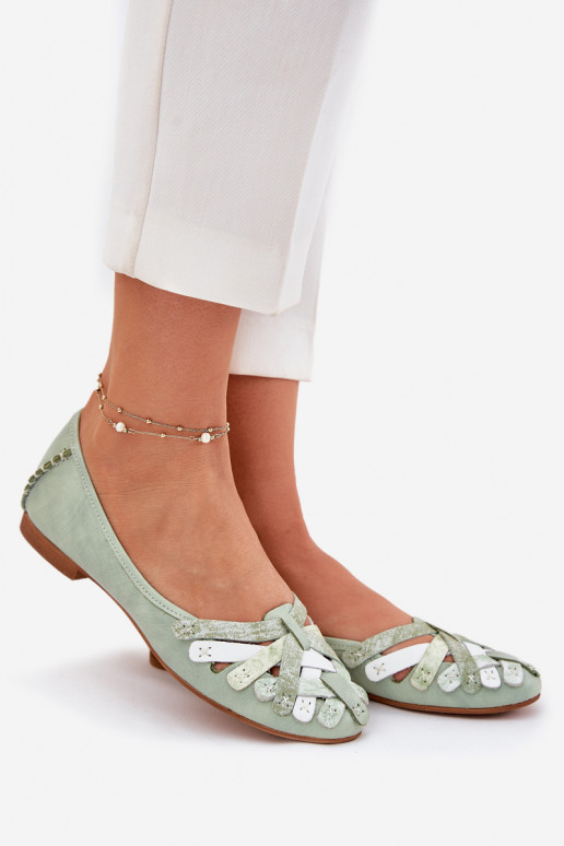 Femminile Ballerine Deveciejka 01358-50 colore menta Femminile Ballerine Deveciejka 01358-50 colore menta