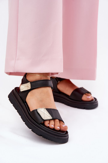 Sandali con piattaforma Zazoo 40443 neri 2