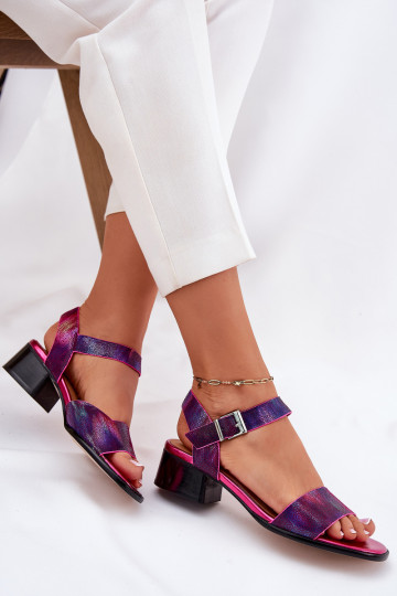 Sandali da donna Femminile con i tacchi Deveciejka N6802-15 colore rosa