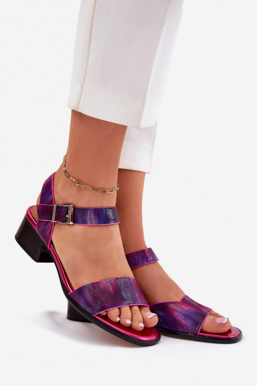 Sandali da donna Femminile con i tacchi Deveciejka N6802-15 colore rosa