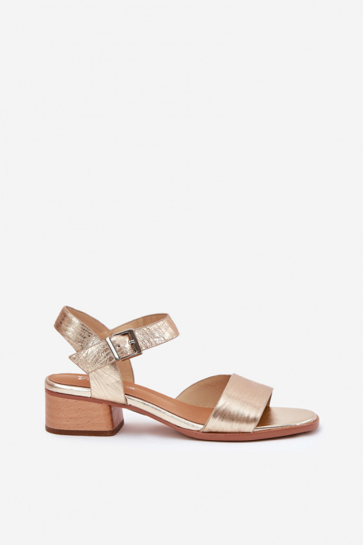 Sandali da donna Femminile con i tacchi Deveciejka N6802-25 colore dorato Sandali da donna Femminile con i tacchi Deveciejka N6802-25 colore dorato