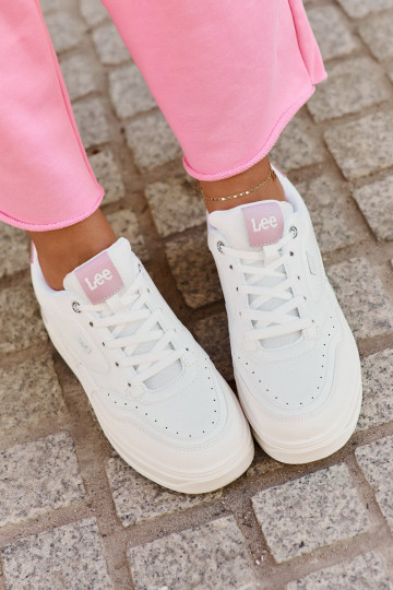 Scarpe sportive da donna con piattaforma LEE EMMA INOMEN LOIN 50251014.00L bianche