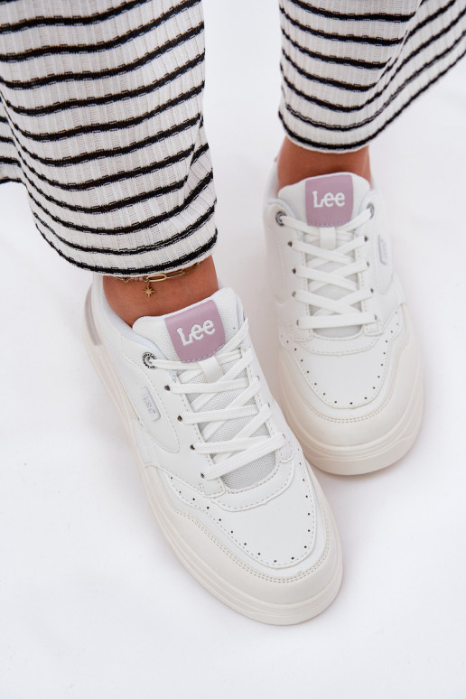 Scarpe modello sneakers Femminile con una piattaforma LEE EMMA INOMEN LOIN 50251014.00L Colore bianco Scarpe modello sneakers Femminile con una piattaforma LEE EMMA INOMEN LOIN 50251014.00L Colore bianco