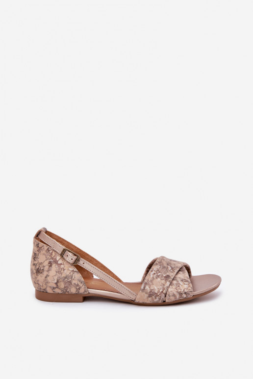 Sandali da donna isoscele Deveciejka 04614-25 colore dorato Sandali da donna isoscele Deveciejka 04614-25 colore dorato