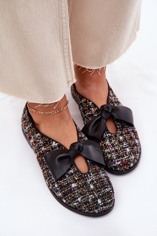 Ballerine con nastri Laura Messi 2921 colore nero Ballerine con nastri Laura Messi 2921 colore nero