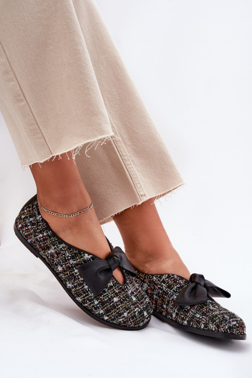 Ballerine con nastri Laura Messi 2921 colore nero Ballerine con nastri Laura Messi 2921 colore nero