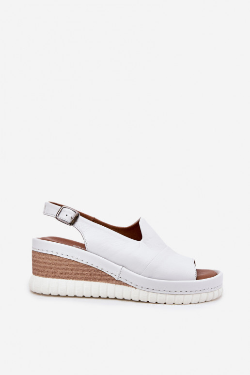 Sandali da donna Pelle Su un cuneo Artiker 56C0918 Colore bianco