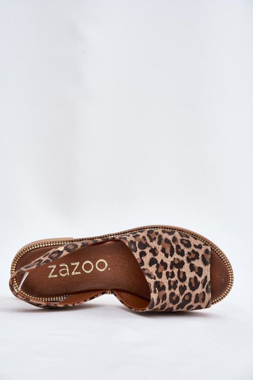 Zazoo 40327 Pelle Sono costretti con motivi di pelliccia di leopardo Zazoo 40327 Pelle Sono costretti con motivi di pelliccia di leopardo