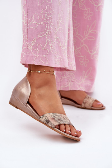 Sandali da donna Deveciejka 01971-71 colore dorato