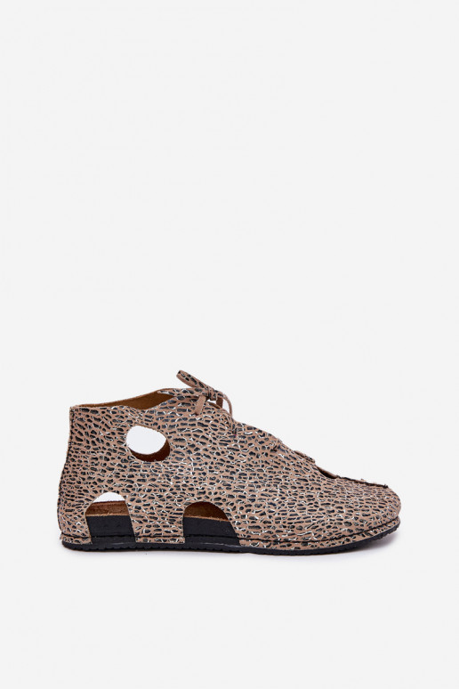 Elegantellato Pelle Stivali Deveciejka 03426-49 con motivi di pelliccia di leopardo Elegantellato Pelle Stivali Deveciejka 03426-49 con motivi di pelliccia di leopardo