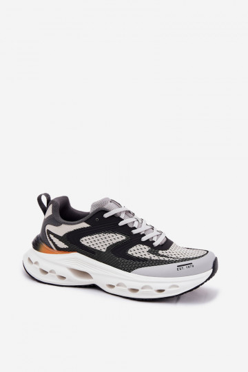 Scarpe sportive da uomo con plateau Big Star RR174023 Hi-Poly System grigie