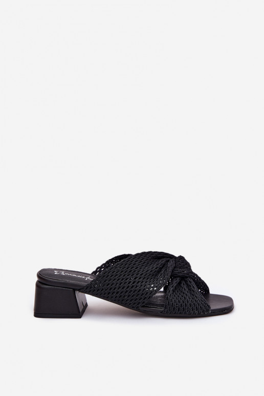 Pantofole da donna Klocke Deveciejka 06955-01 colore nero Pantofole da donna Klocke Deveciejka 06955-01 colore nero