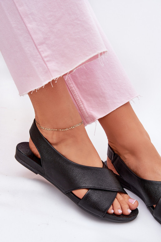 Zazoo 40407 sandali Pelle Femminile colore nero Zazoo 40407 sandali Pelle Femminile colore nero