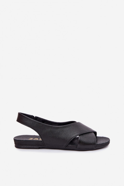 Zazoo 40407 sandali Pelle Femminile colore nero Zazoo 40407 sandali Pelle Femminile colore nero