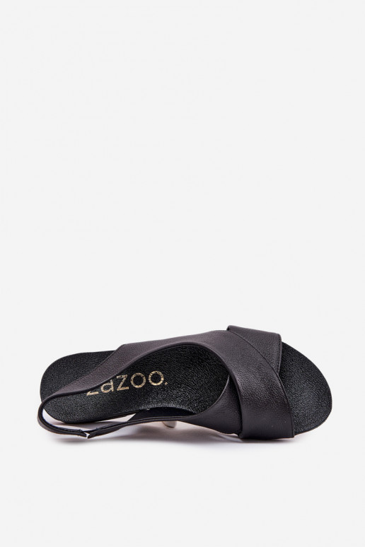 Zazoo 40407 sandali Pelle Femminile colore nero Zazoo 40407 sandali Pelle Femminile colore nero