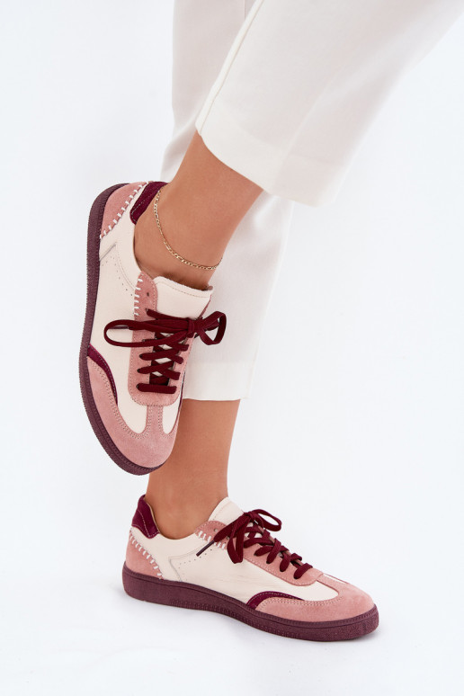 Pelle Scarpe modello sneakers Femminile Zazoo N1202 colore rosa