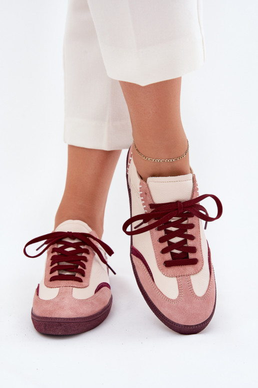 Pelle Scarpe modello sneakers Femminile Zazoo N1202 colore rosa