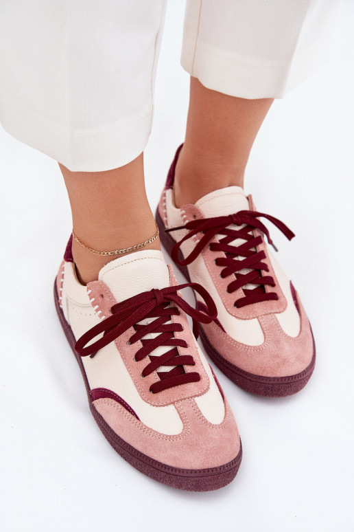 Pelle Scarpe modello sneakers Femminile Zazoo N1202 colore rosa