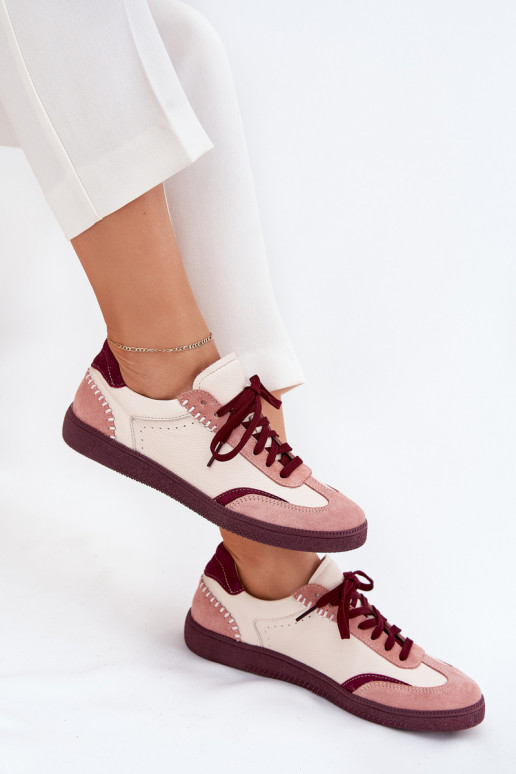 Pelle Scarpe modello sneakers Femminile Zazoo N1202 colore rosa