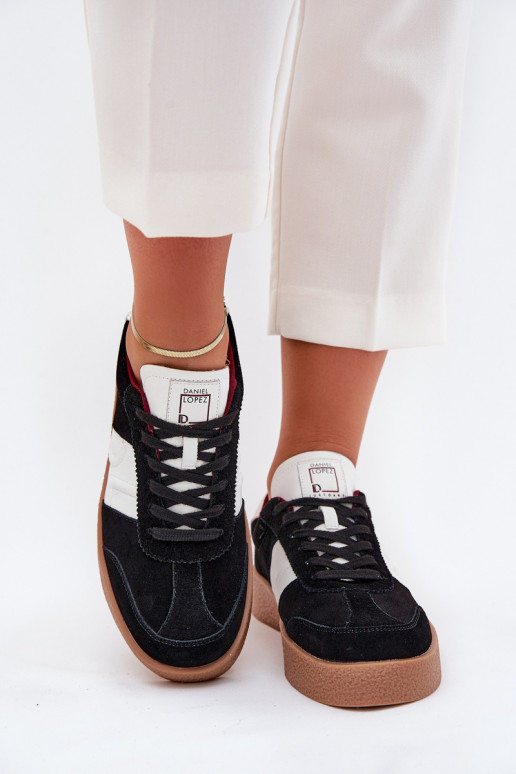 dalla pelle scamosciata Scarpe modello sneakers Femminile Daniel Lopez Just Dare SS2D4021 colore nero dalla pelle scamosciata Scarpe modello sneakers Femminile Daniel Lopez Just Dare SS2D4021 colore nero