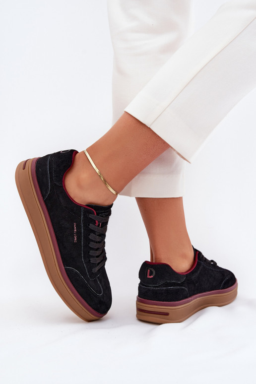 dalla pelle scamosciata Femminile Scarpe modello sneakers Daniel Lopez Just Dare SS2D4006 colore nero dalla pelle scamosciata Femminile Scarpe modello sneakers Daniel Lopez Just Dare SS2D4006 colore nero